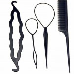 Accesorii de par pentru cocuri CS002 cu 4 bucati Negre